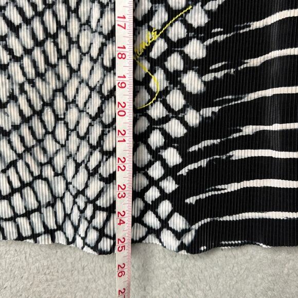 Jamie Sadock Women's Viper Sleeveless Golf Top Black White Yellow Abstract SZ L - Picture 4 of 5